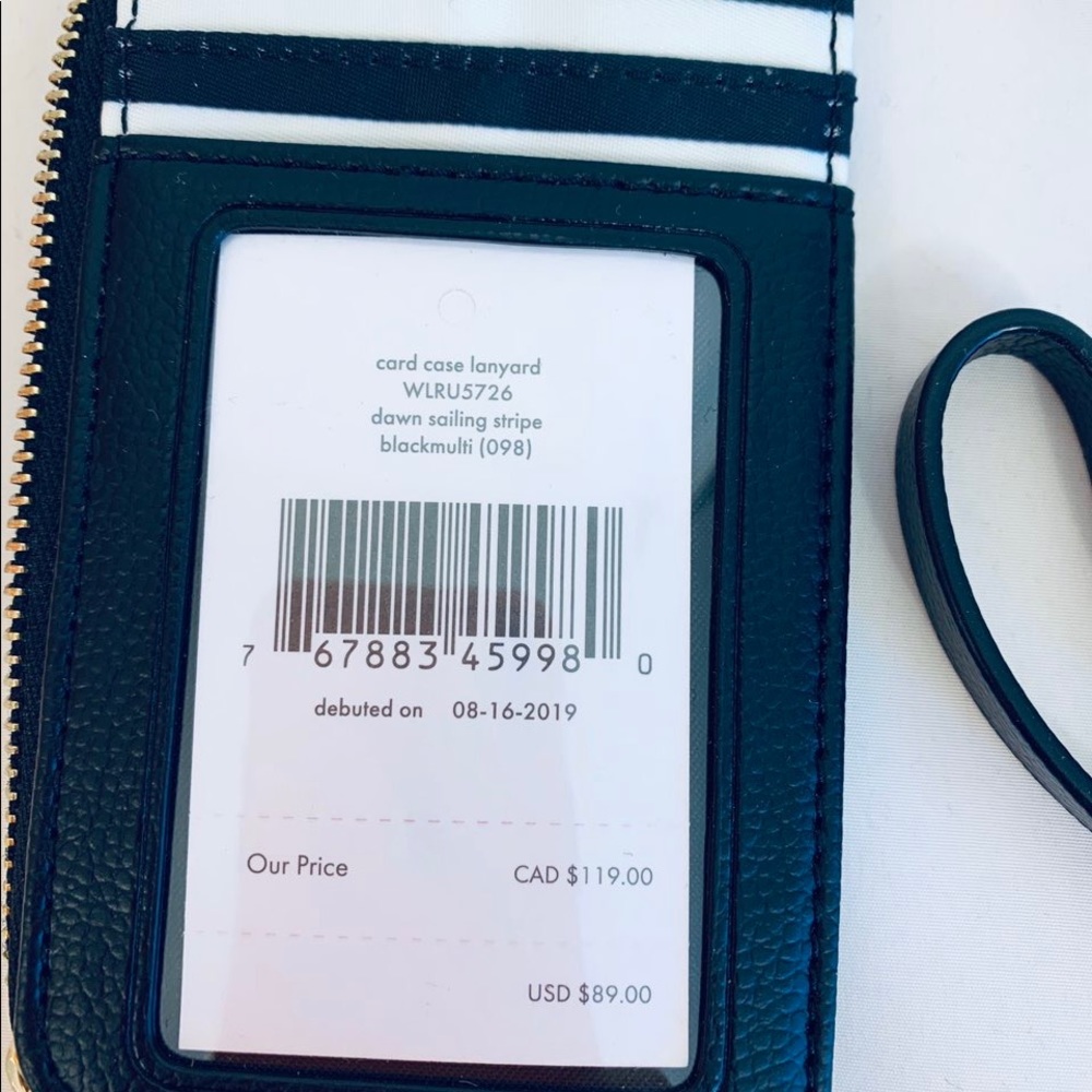 Kate Spade Dawn Sailing Stripe Case ID Lanyard - Picture 4 of 5